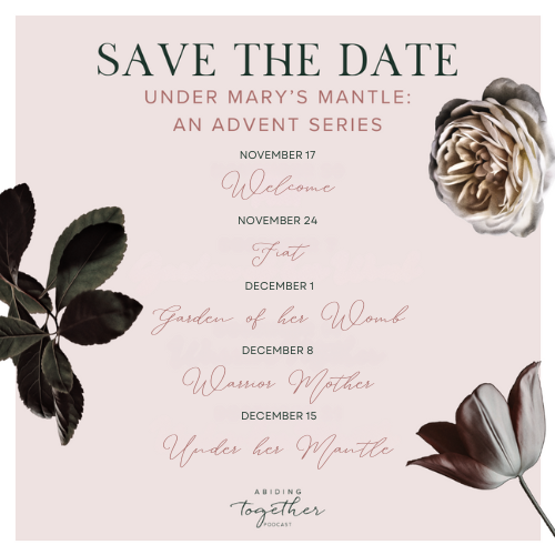 Dates for Women's Advent Study in December