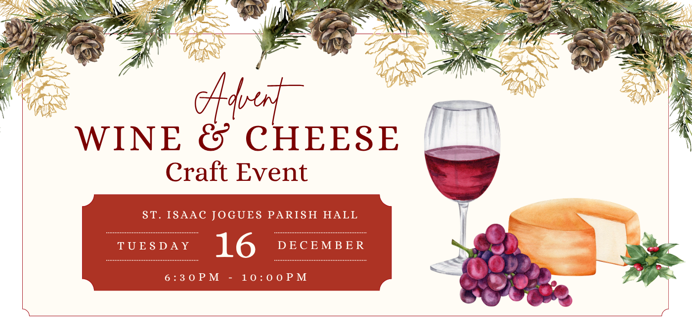 Advent Wine  Cheese Craft Event