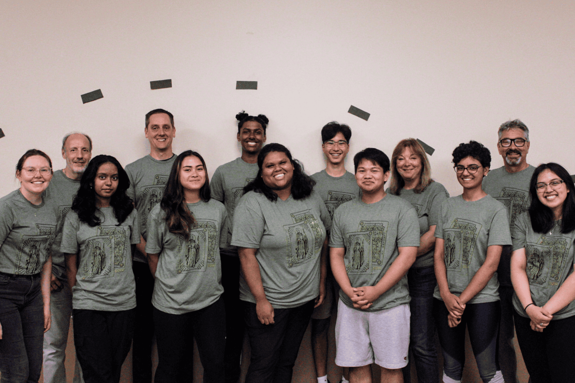 Smiling members of the LifeTeen Core and EDGE Crew Teams at St. Isaac Jogues Parish